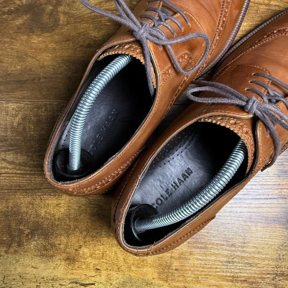 Cole Haan Williams‎ Wingtip C24116 British Tan Leather Oxford Mens 9.5 M